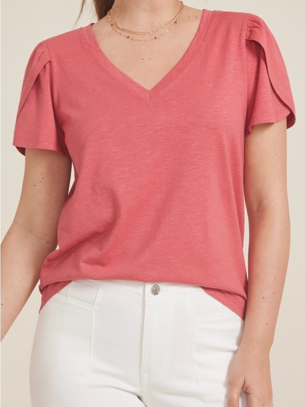 24/7 Maurices Holland Tulip Sleeve Tee Size XL GUC